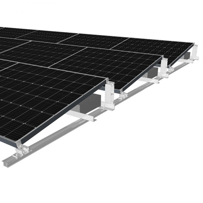 ballasted roof mount solar racking Factory