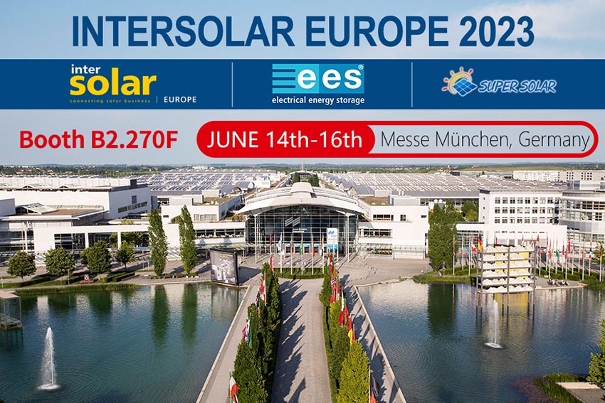 Super Solar présente des produits d'énergie solaire innovants à l'exposition Intersolar 2023 en Allemagne